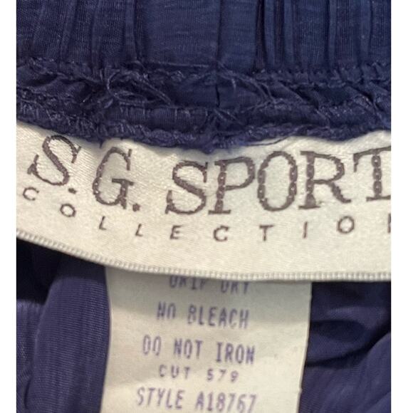 Susan Graver S.G. Sport Collection Side Button Long Slim Skirt Navy Size Large - Picture 3 of 5